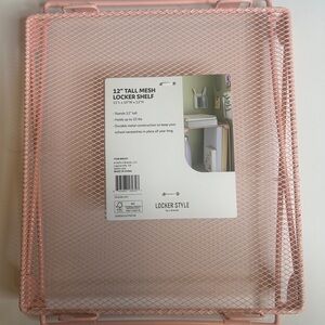 U Brands 12” Locker Mesh Shelf Chic Pink